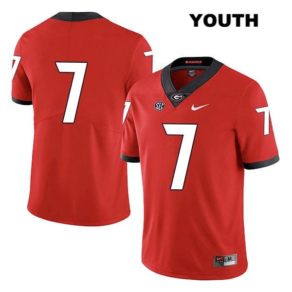 Georgia Bulldogs Youth D'Andre Swift #7 NCAA No Name Legend Authentic Red Nike Stitched College Football Jersey FWD8156UZ